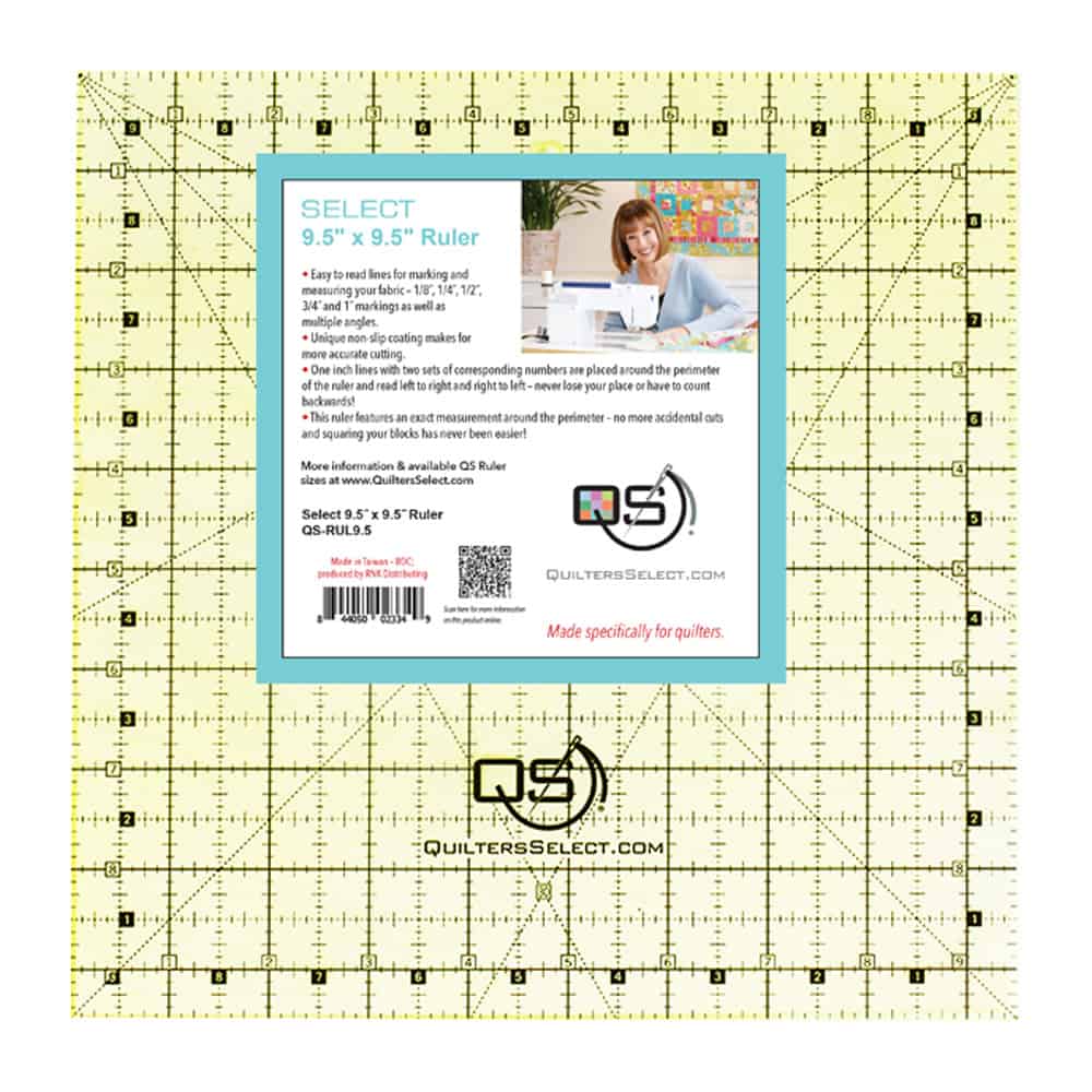 9.5 x 9.5 Inch Non-slip Quilting Ruler