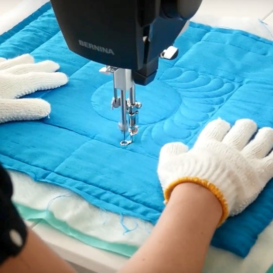 Hand-guided quilting made easy